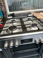 Zilveren Gasfornuis - 4 Pits, Gebruikt, 60 cm of meer, Grill, Energieklasse A of zuiniger