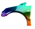 Voor Opel Astra J 09-15 Spatbord LINKS FRONT GESPOTTEN IN DE, Verzenden, Opel, Nieuw, Spatbord