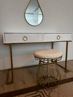 Makeuptafel+ stoel+ spiegel, Ophalen, Zo goed als nieuw, 50 tot 100 cm, Minder dan 100 cm