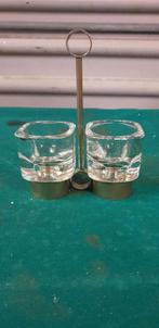 waxine houder vmet 2 glaasjes, Ophalen of Verzenden, 'T Olde Gre-j, Info@toldegrej.nl, Endepoelstraat 20f Didam