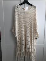 Poncho boho ecru gehaakt one size nieuw, Kleding | Dames, Grote Maten, Nieuw, Beige, Trui of Vest, Ophalen of Verzenden