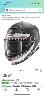 Shark Hark Spartan Lorenzo WHT Motorhelm XS, XS, Shark, Ophalen of Verzenden, Integraalhelm