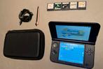 Nintendo 3DS XL met hoesje, 5 spelletjes, 2 pennen en kabel, Met games, Gebruikt, Blauw, Ophalen of Verzenden