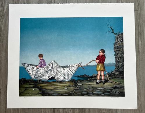 Zeefdruk Tito Salomoni, Antiek en Kunst, Kunst | Litho's en Zeefdrukken, Verzenden