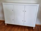 Witte Kledingkast/Commode met Deuren en Planken, Ophalen, Eikenhout, 100 tot 150 cm, 150 tot 200 cm