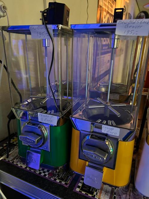Diverse kauwgom/pinda automaten oa. Beaver met geldlade., Verzamelen, Automaten | Overige, Zo goed als nieuw, Ophalen