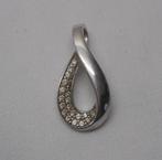 Zilveren fantasie hanger met steentjes nr.1400, Overige voorstellingen, Verzenden, Zo goed als nieuw, Zilver