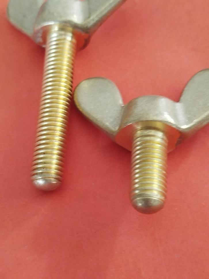 p.st messing vleugelschroef- vleugelbout m12 woonboot kotter, Watersport en Boten, Accessoires en Onderhoud, Nieuw, Ophalen of Verzenden