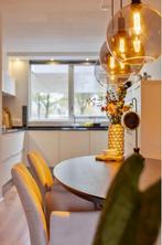 eettafelstoelen beige draaibaar set van 4 stuks Baenks, Ophalen, Overige kleuren, Zo goed als nieuw, Metaal