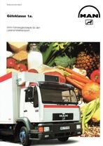 Folder MAN Fahrzeugkonzepte für Lebensmitteltransport (1998), Verzenden, Gelezen, Overige merken