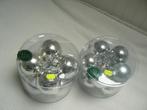 Mooie zilverkleurige kerstballen, Ophalen of Verzenden, Gebruikt