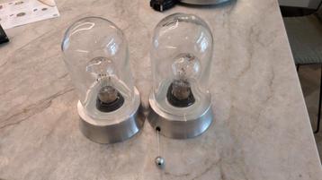 2 Leuke Wand-/Plafondlampjes met Sfeerlicht beschikbaar voor biedingen