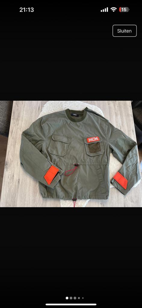 Windjack MCM, Kleding | Heren, Jassen | Zomer, Zo goed als nieuw, Maat 52/54 (L), Groen, Ophalen of Verzenden