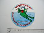 sticker oud IJSSELSTRAND Doesburg NL strand ijssel retro kik, Verzamelen, Ophalen of Verzenden, Zo goed als nieuw, Bedrijf of Vereniging