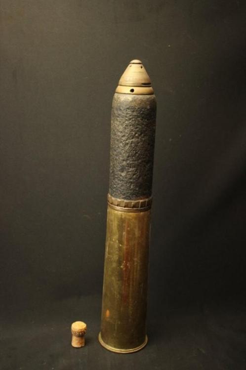 Britse WO1 18 pounder schrapnel LEEG, Verzamelen, Militaria | Algemeen, Landmacht, Hulzen of Bodemvondsten, Engeland, Ophalen of Verzenden