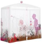 LifeTime hemelbed - wit gelakt - overcompleet, Ophalen, 85 tot 100 cm, Gebruikt, Lattenbodem