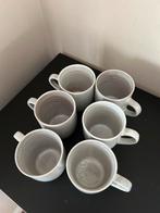 6 Lichtgrijze Mokken - 300ml, Keramiek, Ophalen of Verzenden, Zo goed als nieuw, Effen