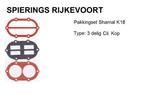 pakkingset k18 compressor pomp  shamal Spierings, Doe-het-zelf en Verbouw, Compressors, Niet ingevuld, Niet ingevuld, Nieuw, Ophalen of Verzenden
