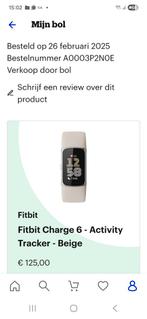 Fitbit Charge 6 Activity Tracker, Sport en Fitness, Hartslagmeters, Ophalen of Verzenden, Zo goed als nieuw, Overige merken, Waterdicht