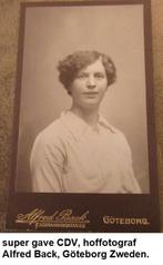 set CARTE de VISITE, Zweden, broer en Zus Goteborg, 32-33, Verzamelen, Foto, Ophalen of Verzenden, Zo goed als nieuw, Voor 1940