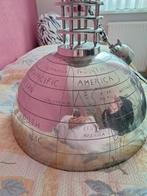 Mooie Zwaar Metalen Hanglamp Zilverkleur, Huis en Inrichting, Lampen | Hanglampen, Ophalen of Verzenden, Zo goed als nieuw, Minder dan 50 cm