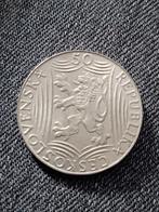 Tjechoslowakije 50 Korun 1949 Jozef Stalin - Zilver, Zilver, Losse munt, Overige landen, Verzenden