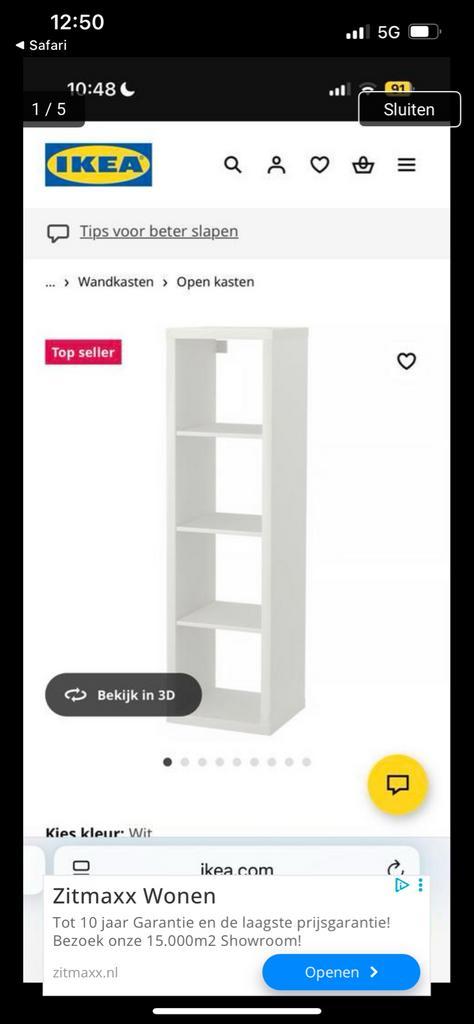 Kallax Kast - 6 Vakken - Gebruikt, Huis en Inrichting, Kasten | Boekenkasten, Gebruikt, 50 tot 100 cm, 150 tot 200 cm, 25 tot 50 cm