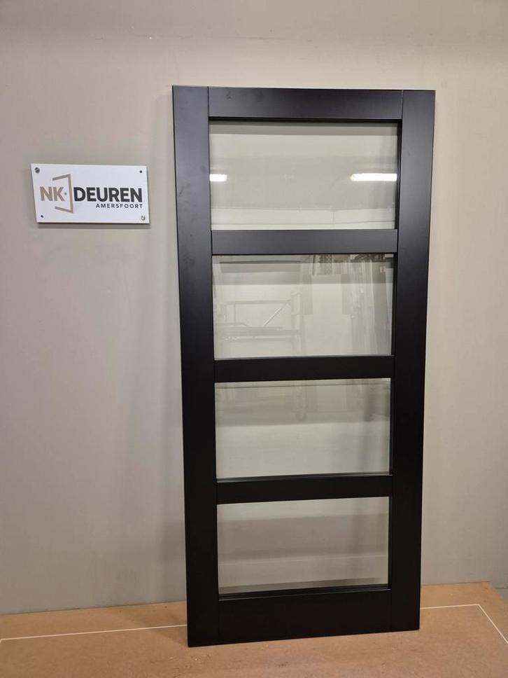 Glas deur (93x211,5) Opdek Links Ongebruikt, Doe-het-zelf en Verbouw, Deuren en Horren, Nieuw, Binnendeur, 200 tot 215 cm, Glas