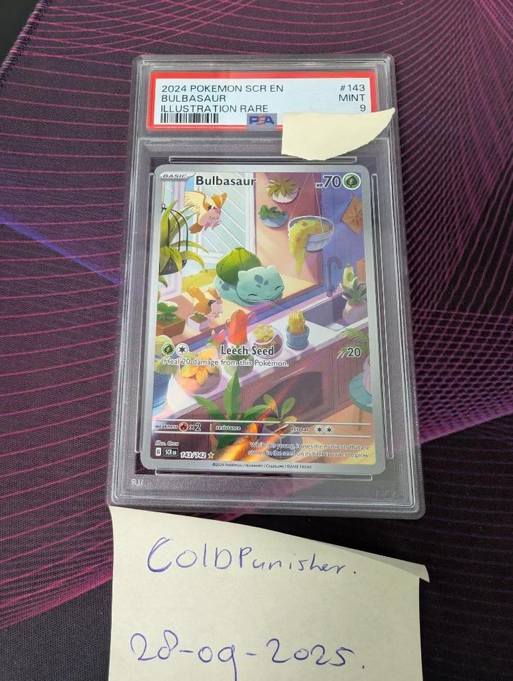 bulbasaur - PSA 9 - # 143 - Pokemon, Hobby en Vrije tijd, Verzamelkaartspellen | Pokémon, Nieuw, Losse kaart, Ophalen