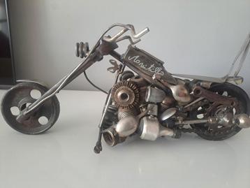 Angelo Monitillo Metalen Kunst - Motorfiets beschikbaar voor biedingen