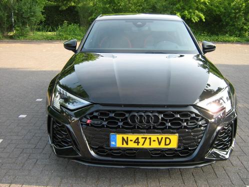Audi A3 RS3 Tfsi 400pk S-tronic Quattro 2022 Zwart, Auto's, Audi, Particulier, A3, 4x4, ABS, Achteruitrijcamera, Adaptieve lichten