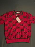 Gucci Dames T-shirt GG Monogram, Ophalen, Korte mouw, Roze, Maat 34 (XS) of kleiner
