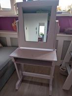 Lichtroze Kaptafel / Make-up Tafel Massief Hout, Kinderen en Baby's, Kinderkamer | Commodes en Kasten, Gebruikt, Minder dan 75 cm