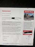 4 Efteling tickets voor 7 februari, Twee personen, Ticket of Toegangskaart