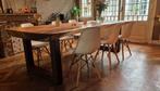 8 witte kuipstoelen - Vitra Eames DSW stoelen (replica), Gebruikt, Wit, Scandinavisch, Vijf, Zes of meer stoelen