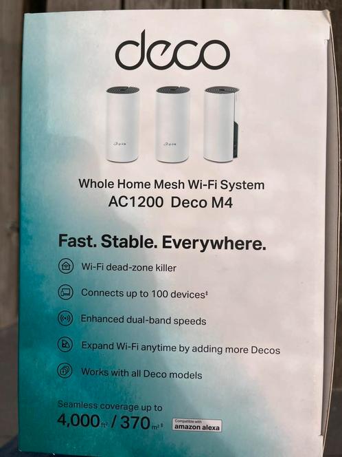 TP-Link Deco M4(3-pack), Computers en Software, WiFi-versterkers, Gebruikt, Ophalen