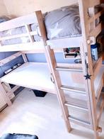 Doe goed bod: lifetime whitewash hoogslaper met enorm bureau, Ophalen, Eenpersoons, Zo goed als nieuw, 200 cm