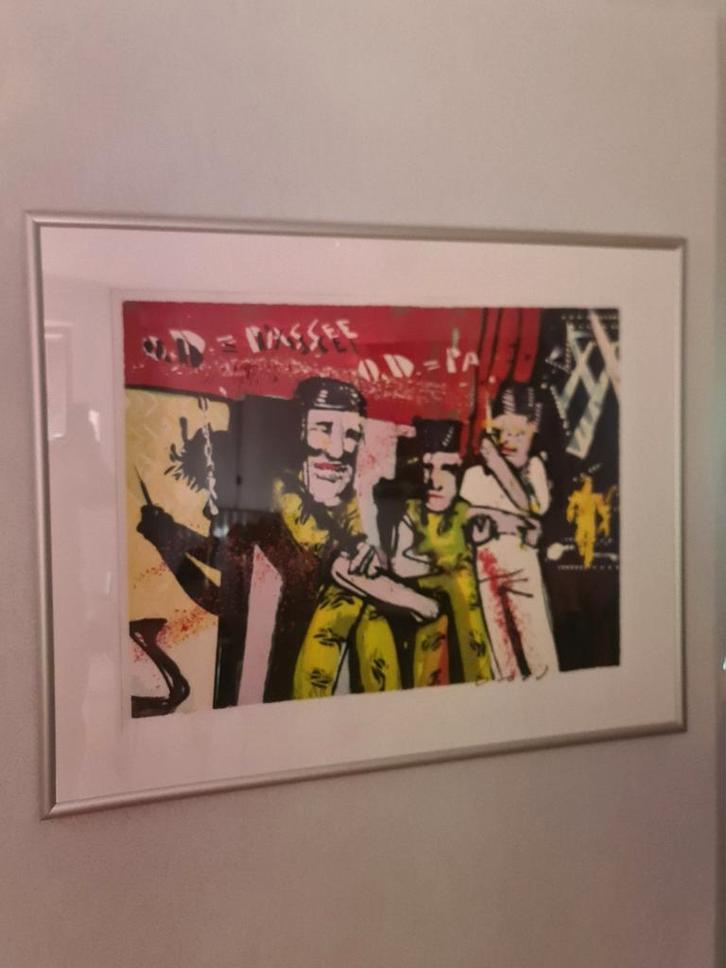Zeefdruk Herman Brood- OD=PASSEE, Antiek en Kunst, Kunst | Litho's en Zeefdrukken, Ophalen