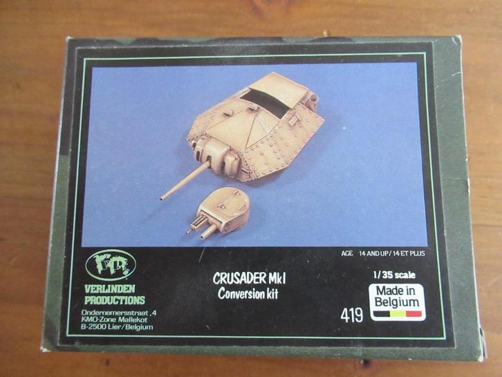 Crusader Mk.I conversion kit (Verlinden 1/35), Hobby en Vrije tijd, Modelbouw | Auto's en Voertuigen, Nieuw, Tank, 1:32 tot 1:50