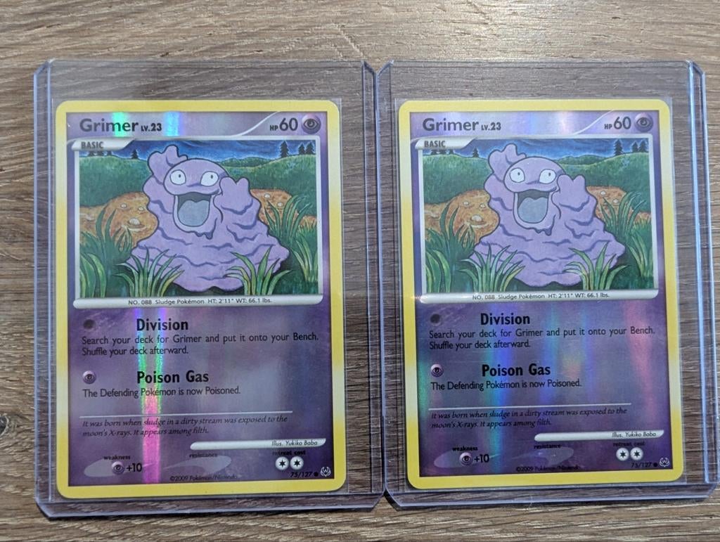 Grimer uit Platinum 75/127 Reversed Foil, Ophalen of Verzenden, Zo goed als nieuw, Losse kaart, Foil