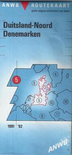 W6 plattegrond anwb duitsland-noord denemarken -, Boeken, Atlassen en Landkaarten, Gelezen, Duitsland, Ophalen of Verzenden