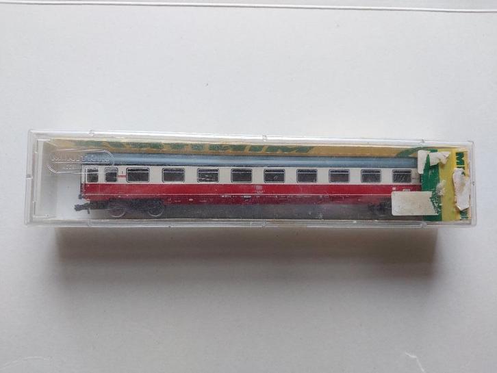 Minitrix 13101 DB rijtuig 1e klasse tee kleuren in ovp, Hobby en Vrije tijd, Modeltreinen | N-Spoor, Zo goed als nieuw, Wagon