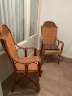 Rotan stoelen set van 2, Huis en Inrichting, Stoelen, Ophalen, Gebruikt, Twee, Bruin