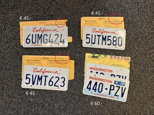 USA Kentekenplaten met uitgifte envellop, Verzamelen, Automerken, Motoren en Formule 1, Nieuw, Auto's, Ophalen