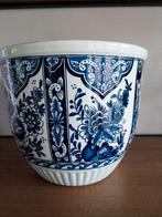 Vintage delfst blauw bloempot., Antiek en Kunst, Antiek | Keramiek en Aardewerk, Ophalen of Verzenden