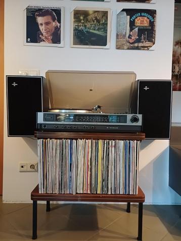 Vintage PHILIPS 982 platenspeler stereo music center +boxen beschikbaar voor biedingen