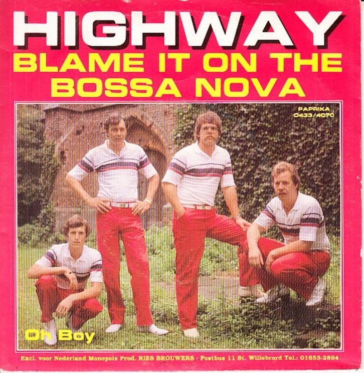 highway - blame it on the bossa nova  ( piraat) 1983, Cd's en Dvd's, Vinyl Singles, Gebruikt, Single, Nederlandstalig, 7 inch