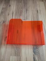 Lectuurbak van oranje en transparant plexiglas, Ophalen of Verzenden, Zo goed als nieuw