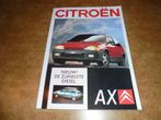 brochure Citroen AX  1989, Nieuw, Overige merken, Ophalen of Verzenden