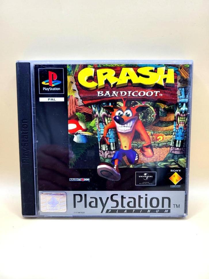 Crash Bandicoot (Platinum) - PS1, Spelcomputers en Games, Games | Sony PlayStation 1, Zo goed als nieuw, Avontuur en Actie, 1 speler